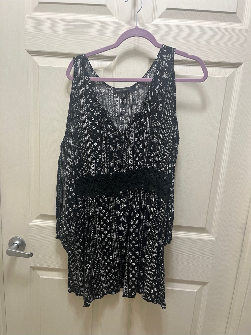 Cold Shoulder Floral Mini Dress L
